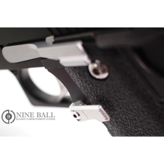 Laylax Nine Ball Custom Magazine Catch for Hi-Capa Series Pistols (Silver)