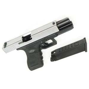 WE Tech G Series Glock 17 Silver Slide Gen 4 GBB Gel Blaster Pistol (WE-G001B-BKSLV)
